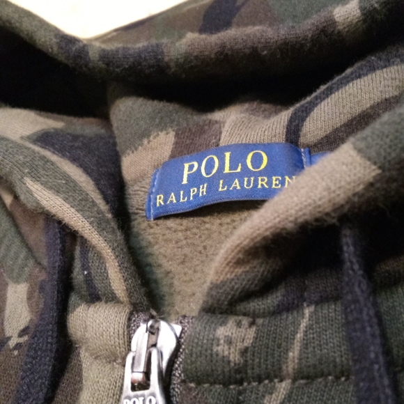 Ralph Lauren Polo Zip Up Sweater X Camo print - Picture 2 of 5
